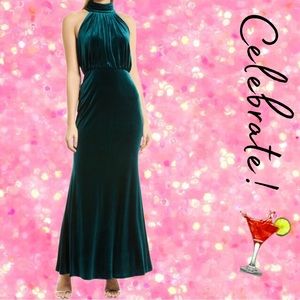 Eliza J. Luxurious Velvet Evening Gown
